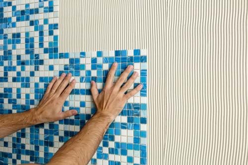 pool tiling installation