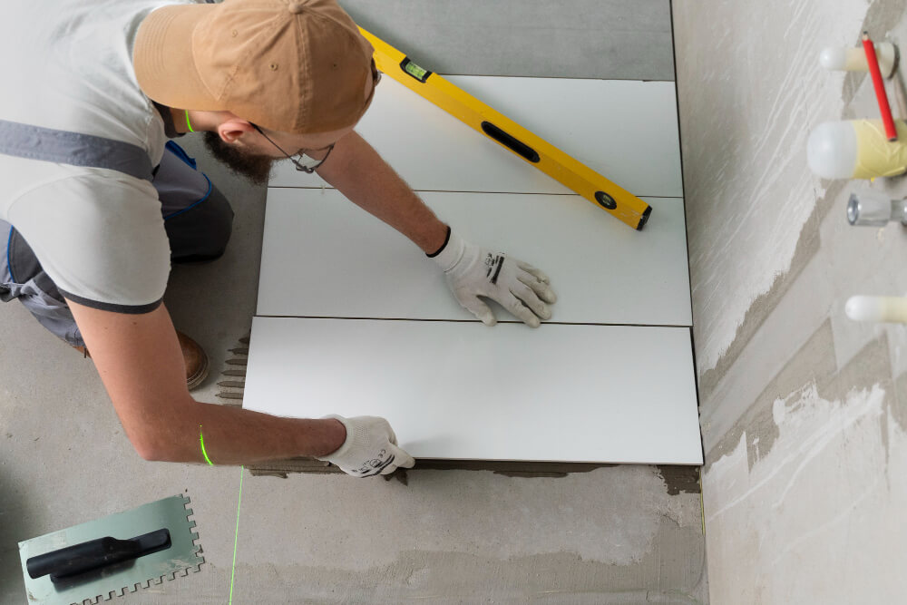 bathroom tiling installation